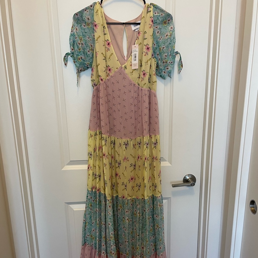 NWT Yumi Kim Spring Floral Maxi Dress Size L (8)
